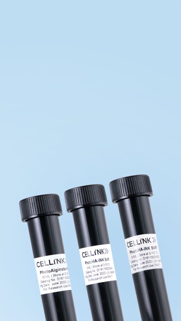 3 tubes of photocurable photoinks