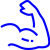 Flexing-Arm-Blue-Icon Flexing-Arm-Blue-Icon