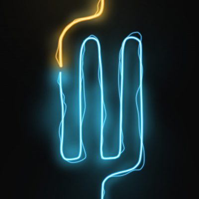 Microfluidics no system A microfluidic system made with blue and yellow light